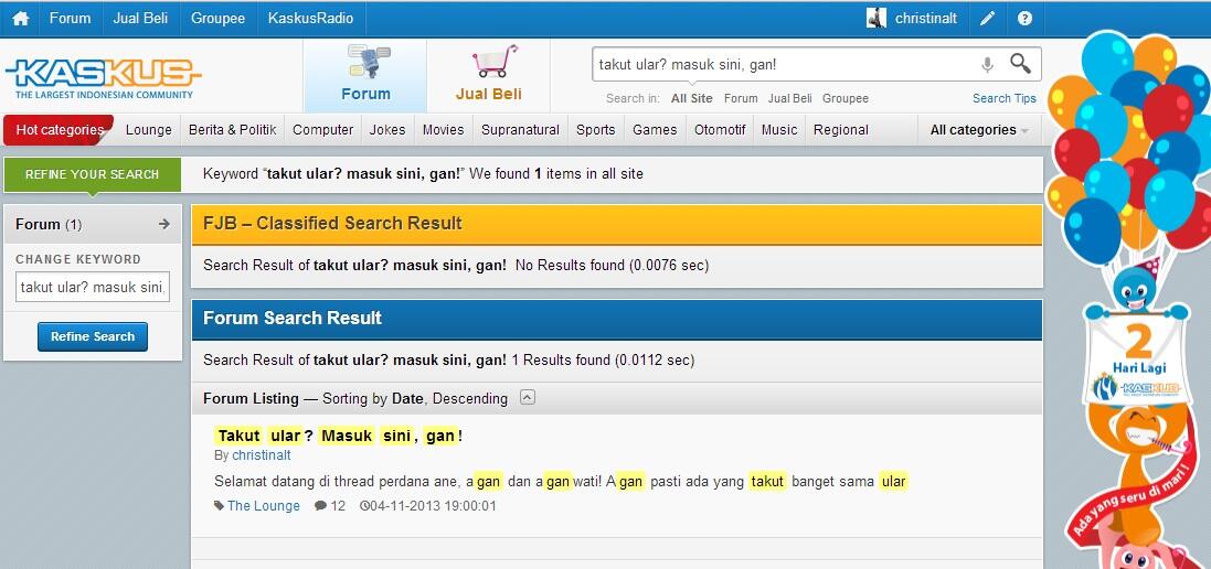 Takut ular? Masuk sini, gan!