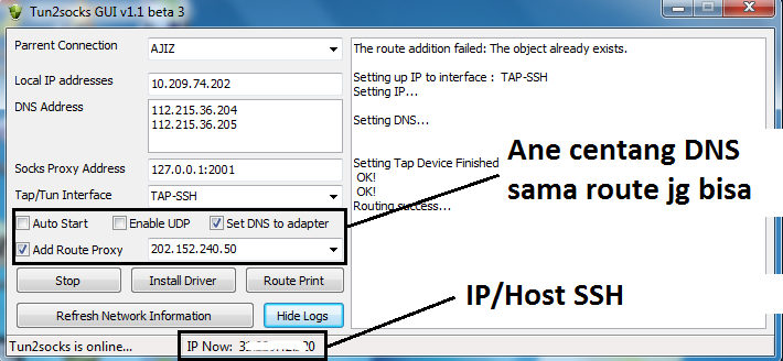 (SHARE) Tutorial Tun2Socks dengan Akun SSH