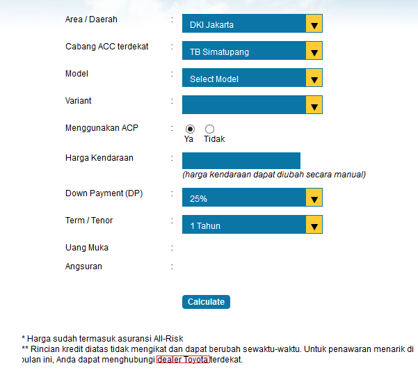 Mau kredit mobil daihatsu disuruh ke dealer toyota