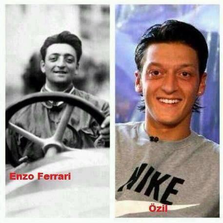 mirip kagak gan Mesut ozil + arin ilejay + Enzo Ferrari 