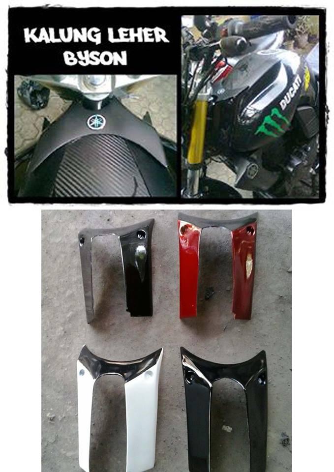 Terjual Aksesoris Yamaha byson Modif (Breket plat/visor 