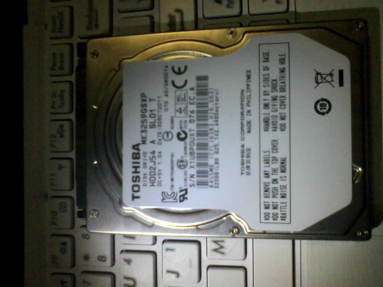 Jual Hardisk Toshiba Internal MK3259GSXP 320GB 370.000 rebu