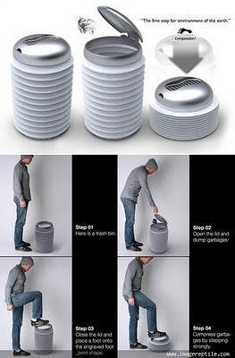 6 Desain Kotak Sampah TerCanggih
