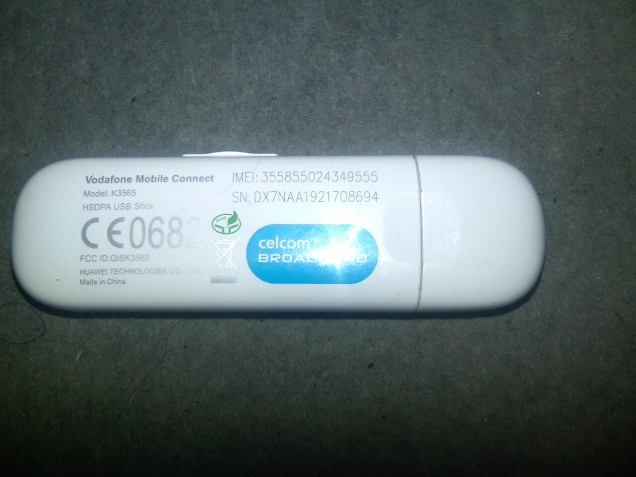 modem gsm Huawei HSDPA K3565 lock VODAVONE SOLO MURAH