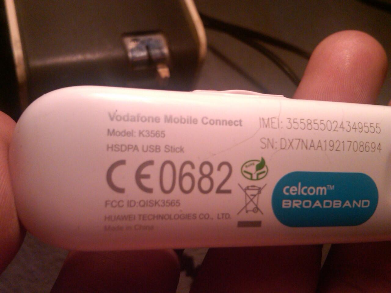 modem gsm Huawei HSDPA K3565 lock VODAVONE SOLO MURAH