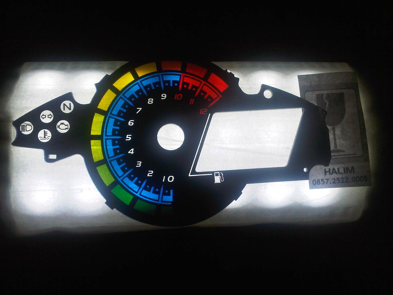 spedometer new vixion lighting