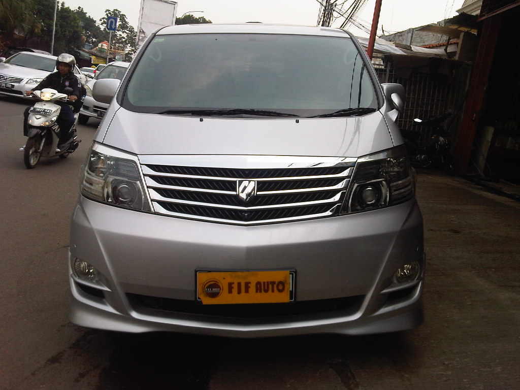 TOYOTA ALPHARD 2.4 ASG AT 2007 SILVER METALIK