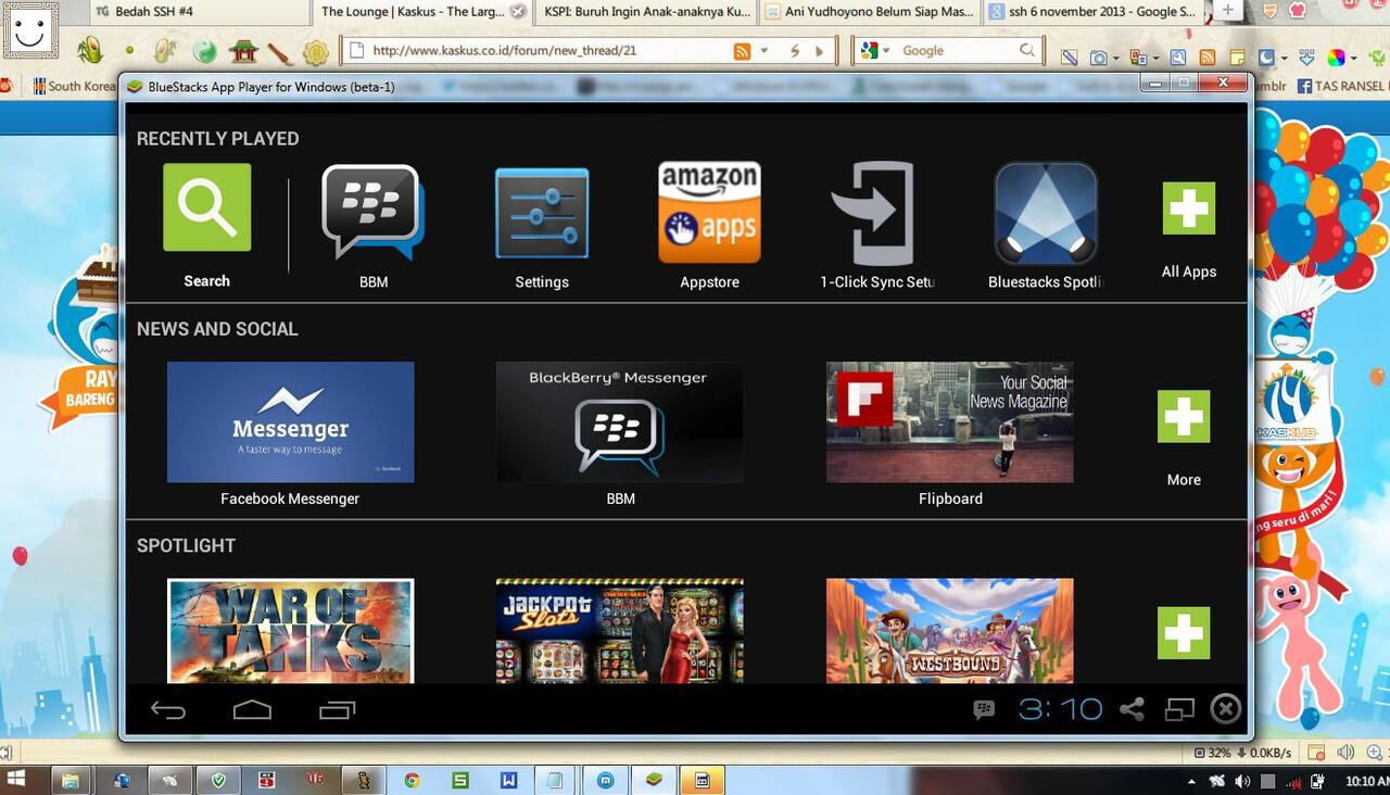 BBM sudah bisa diinstal dan digunakan dalam Bluestacks