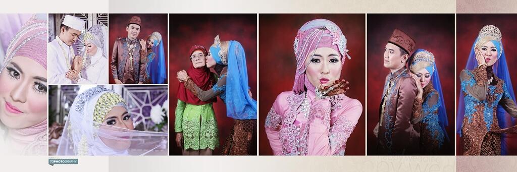 Hasil editan album wedding