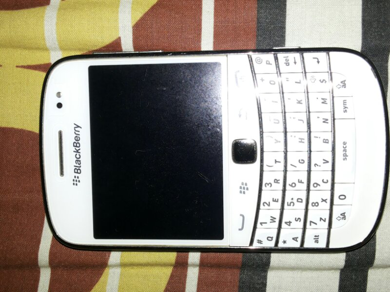 blakberry bold 9900 aka.dakota white tam