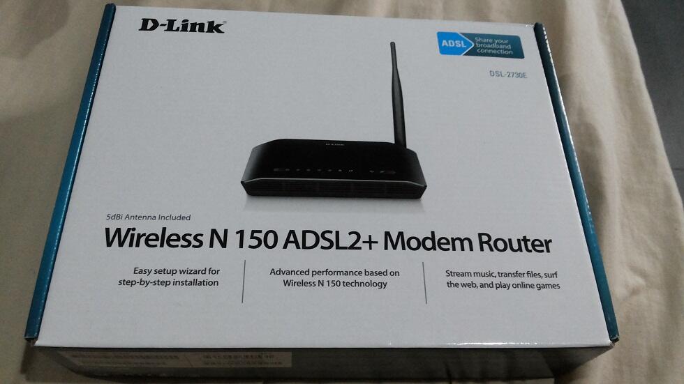 D-link DSL-2730E WIreless N 150 ADSL+2 Modem Router