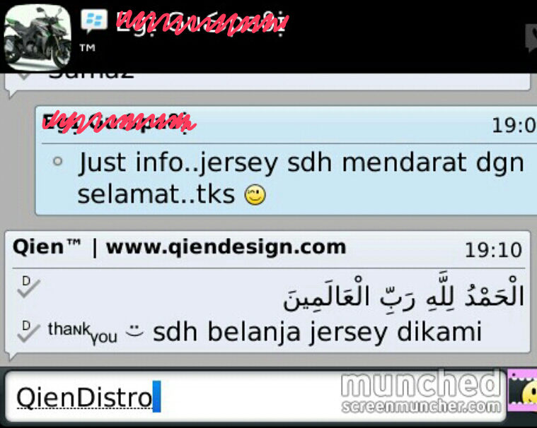 Testimonial untuk QienDistro (ID : Ya.Qien)