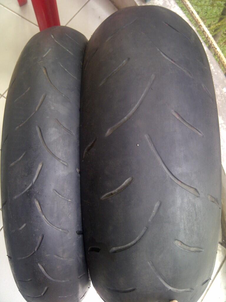 WTS: Ban Dunlop Sportmax ex Moge Uk. 120/70-190/50 DAN KNALPOT CUSTOM