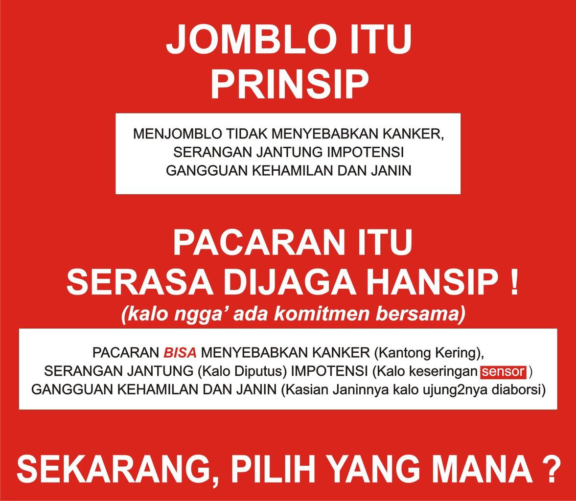 Hari ini masih Jomblo ?? Woles aja (Yang punya pacar masuk)