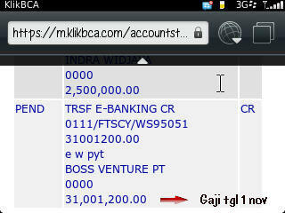 rezeki nomplok dari boss venture