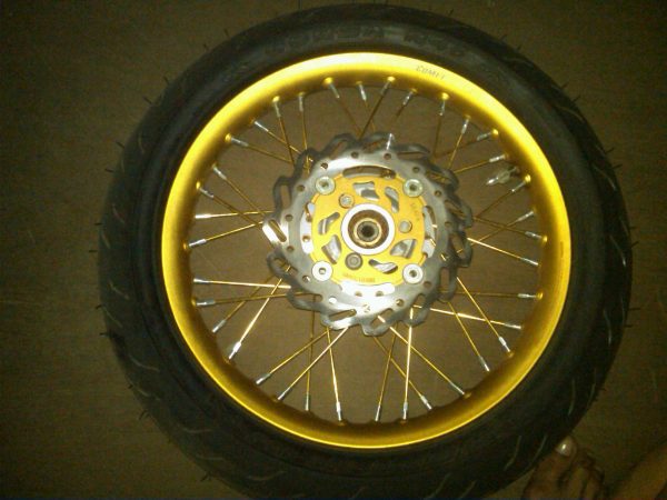 Terjual Wts velg 14 all mio comet gold ban road race baru 