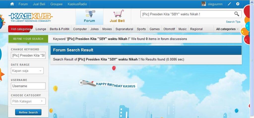 [Pic] Presiden Kita "SBY" Waktu Menikah !