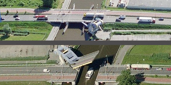 Slauerhoffbrug, Jembatan Angkat Melayang di Belanda