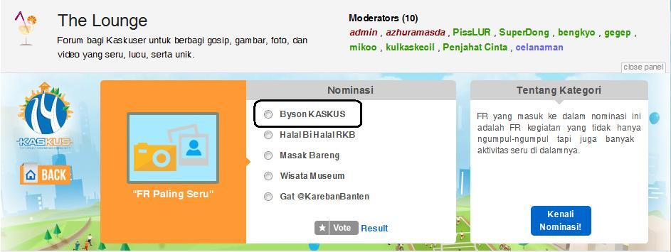 KASKUS AWARD : PILIH BOSS + VIXUS SEBAGAI JAGOANMU