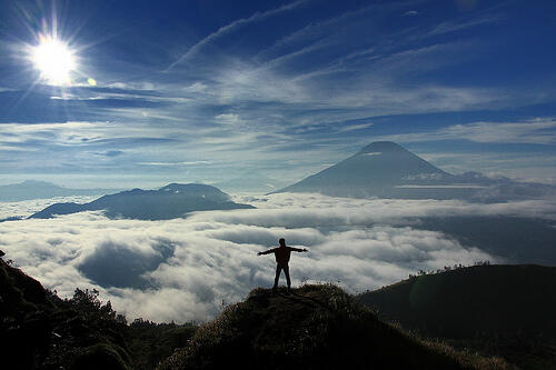 sunrise terindah sikunir (bromo kalah) foto
