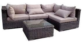 SOFA SUDUT ROTAN PLASTIK