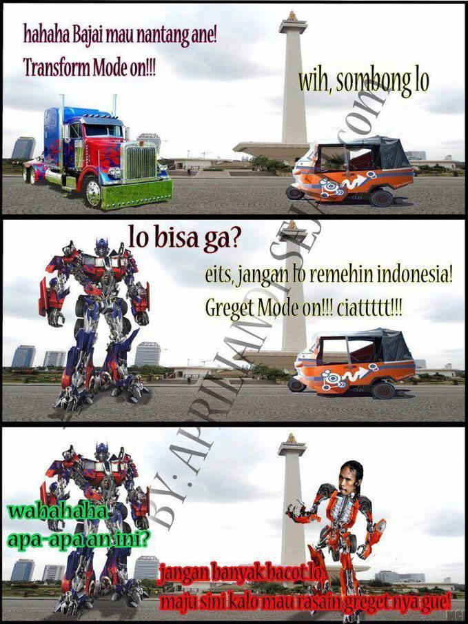 Transformer versi Kendaraan Indonesia