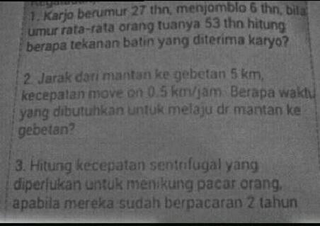 Ini dia Soal Fisika Untuk Para Jones Gan , agan bisa ngerjain? masuk gan :ngakak