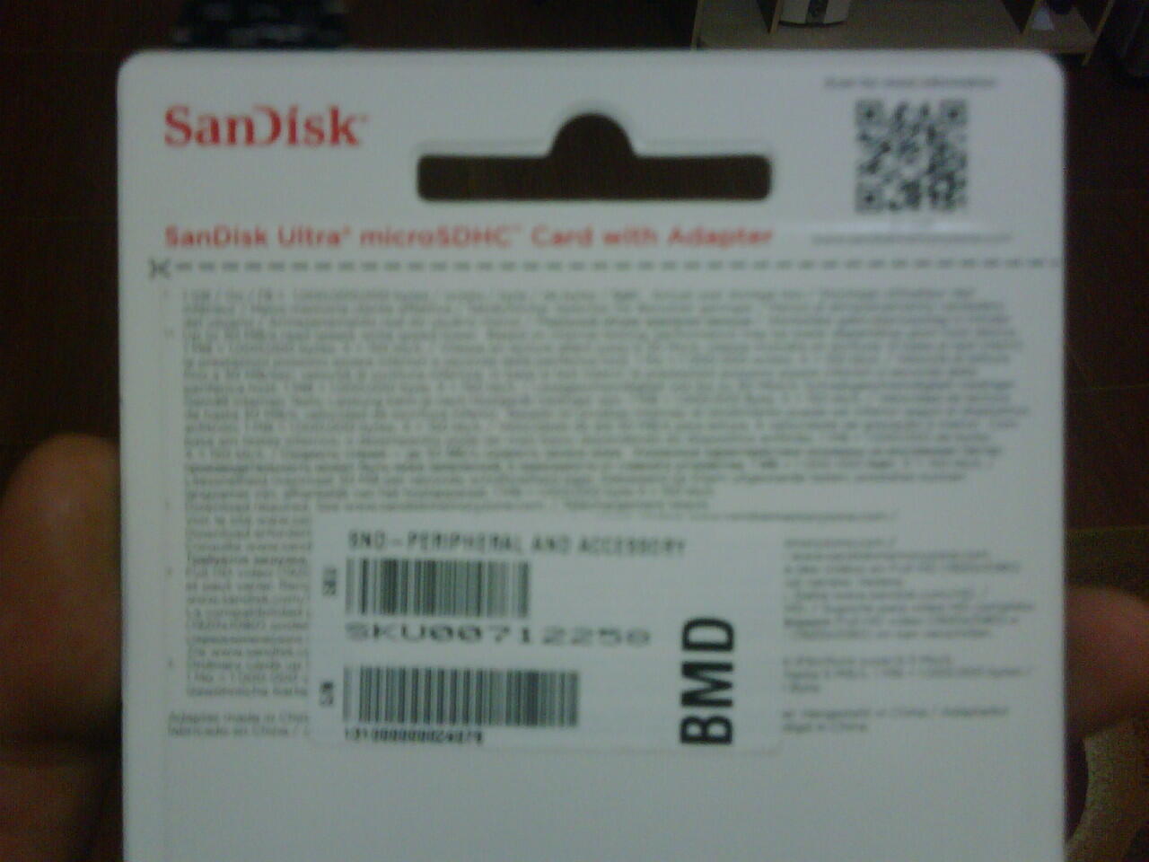 Sandisk Micro SDHC Mobile Ultra 8GB Class 10 plus adapternya 80ribu aja