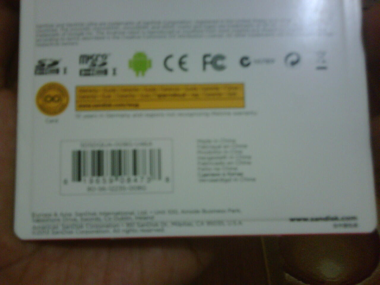 Sandisk Micro SDHC Mobile Ultra 8GB Class 10 plus adapternya 80ribu aja