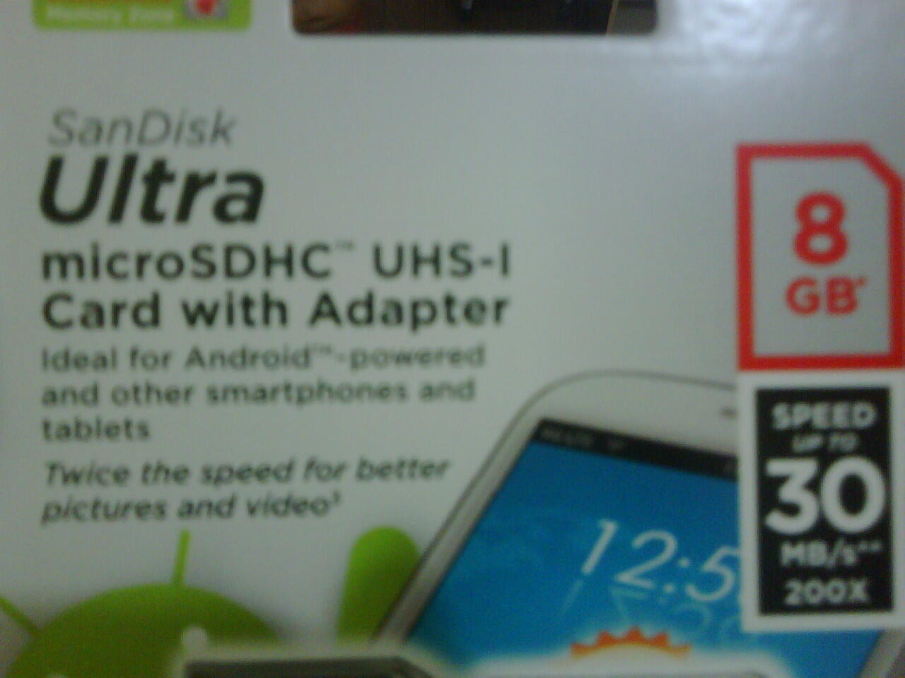 Sandisk Micro SDHC Mobile Ultra 8GB Class 10 plus adapternya 80ribu aja