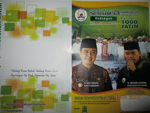 Berdzikir Bersama 1000 Anak Yatim dihalaman Kantor Pemda Karawang