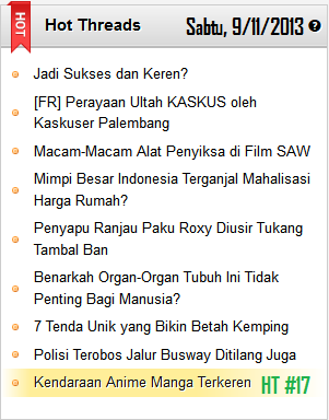 Kendaraan Anime Manga Terkeren