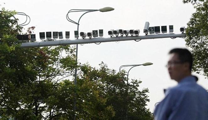 Jangan Kaget, Ada 60 CCTV Berderet di Satu Jalan di China