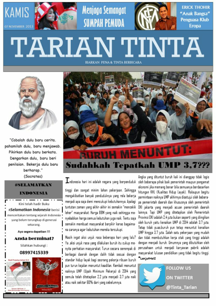Tarian Tinta : Medianya Generasi Muda!!