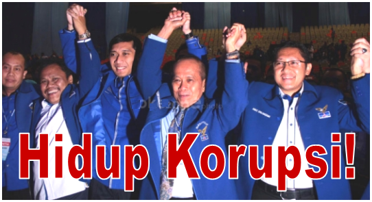 (PARTAI KOTOR) Partai Demokrat Juara Partai Korup