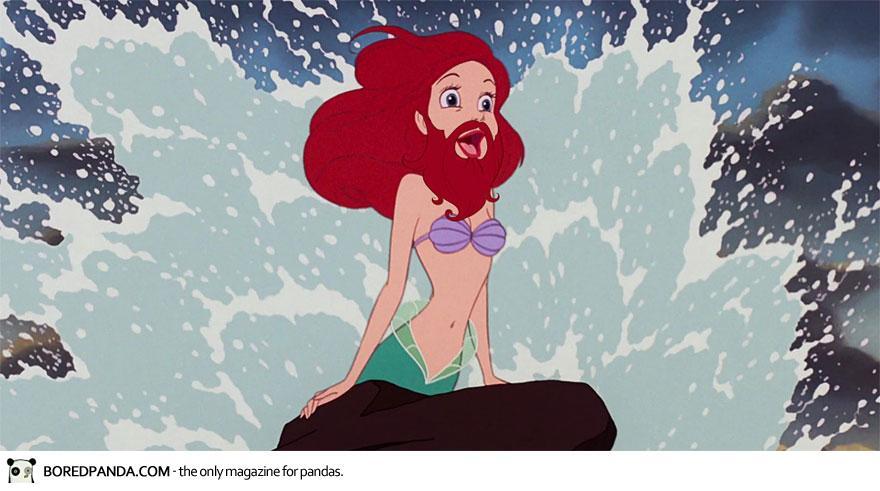 Disney Princesses Dengan Kumis (Karya Adam Ellis)