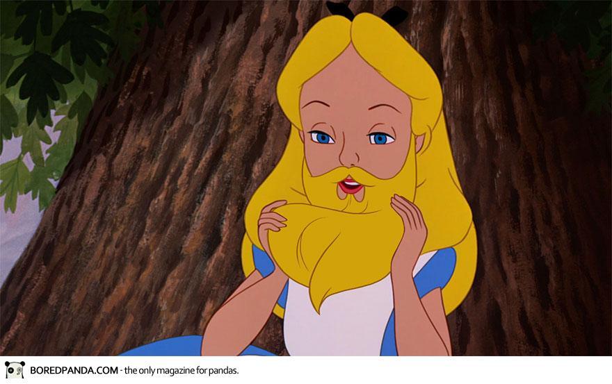 Disney Princesses Dengan Kumis (Karya Adam Ellis)