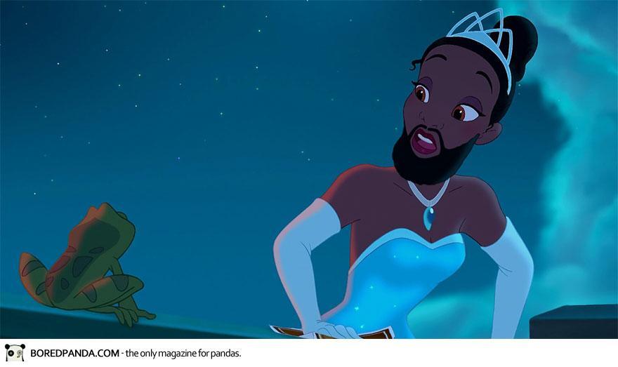 Disney Princesses Dengan Kumis (Karya Adam Ellis)