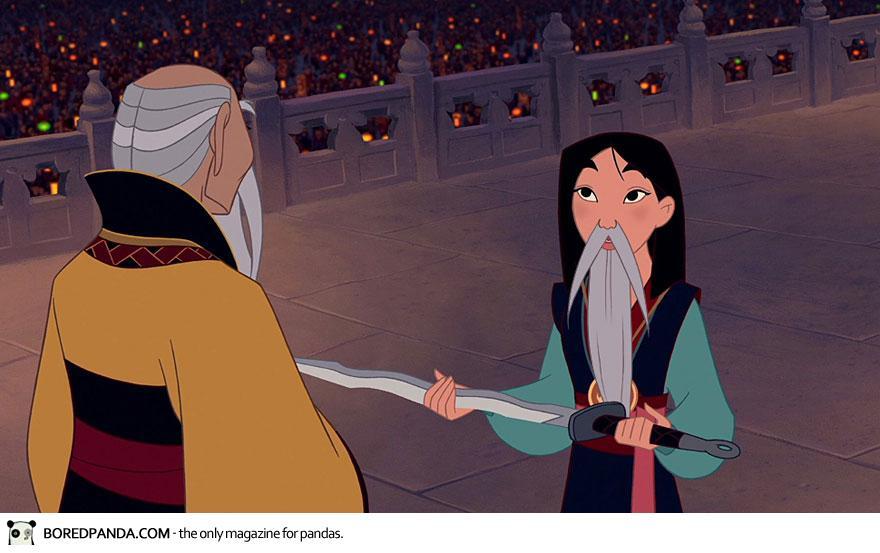 Disney Princesses Dengan Kumis (Karya Adam Ellis)