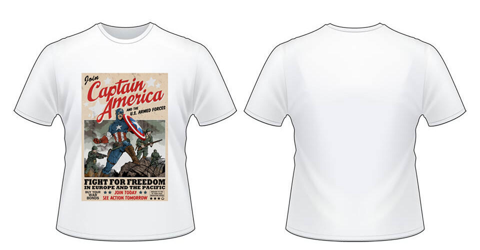 Captain America My Design Team Original (T-Shirt and many more)