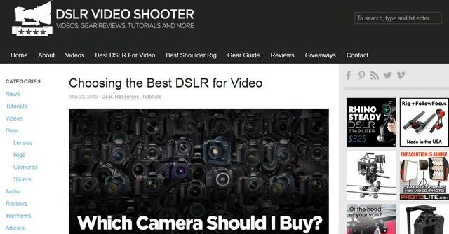 5 Situs Tutorial Shooting Video Menggunakan Kamera DSLR