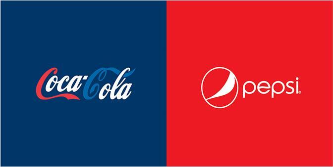 bagaimana jadinya kalau Warna Logo-logo terkenal yang saling bersaing Ditukar?