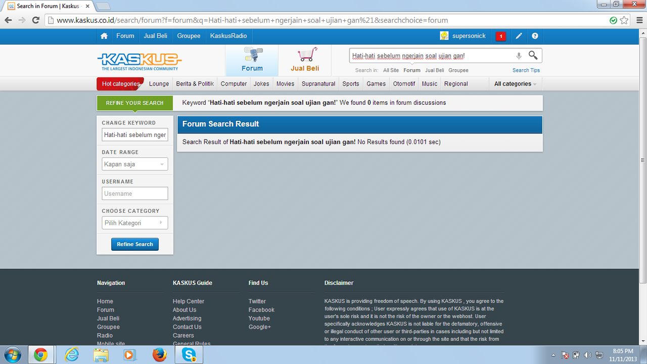 Hati-hati sebelum ngerjain soal ujian/test gan!
