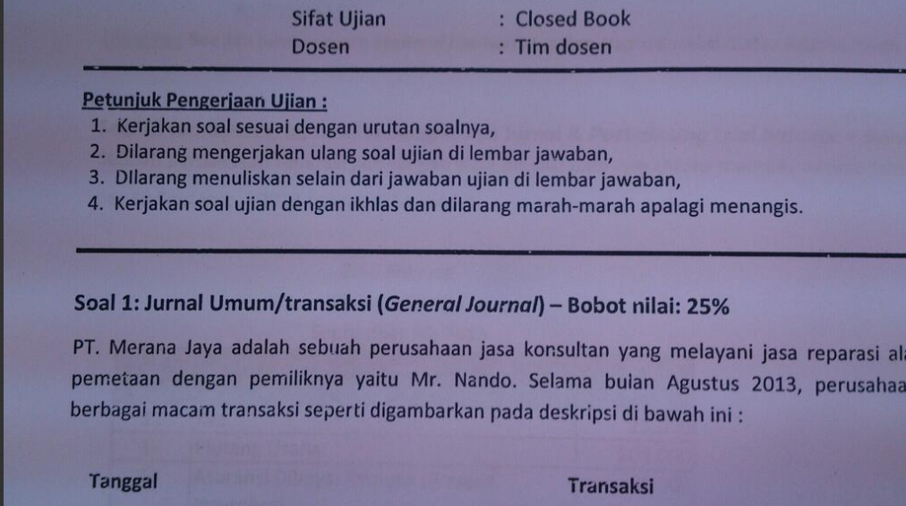 Hati-hati sebelum ngerjain soal ujian/test gan!