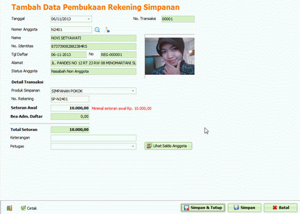 Software Koperasi - Synergia KSP versi 2.1 (tersedia versi demo)