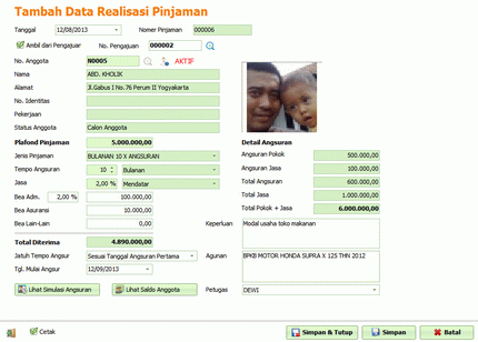 Software Koperasi - Synergia KSP versi 2.1 (tersedia versi demo)