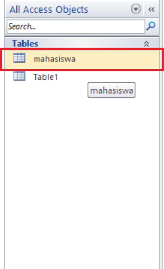 Database VisualBasic Menggunakan Microsoft Access