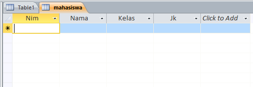Database VisualBasic Menggunakan Microsoft Access