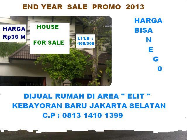 Dijual rumah mewah di Kebayoran Baru Jakarta Selatan