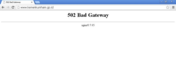 situs kemenkumham.go.id lumpuh di retas hacker ausie